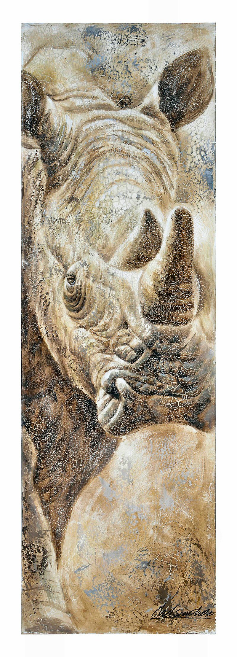“Renosters” Hand-Painted Canvas in Support of The Rhino Orphanage